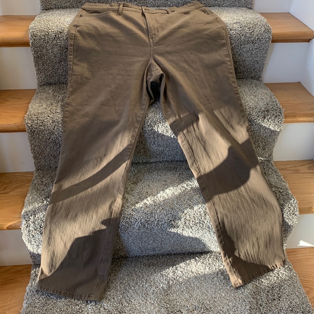 GV Rail Straight All Around Slimming Straight Leg Light Brown Jeans